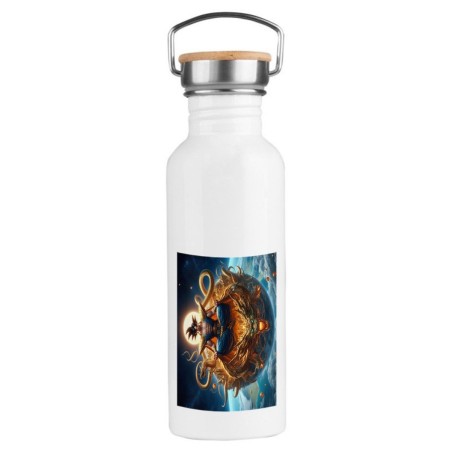 BIDON 750 ML ACERO INOXIDABLE ESTILO RETRO goku god dios blue dioses dragon dorado shenron z deporte deportivo botella