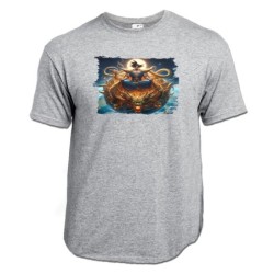CAMISETA GRIS MEZCLA goku...