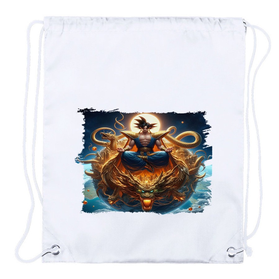 MOCHILA DE CUERDAS (SELECCIONE CANTIDAD) goku god dios blue dioses dragon dorado shenron z playa piscina excursion