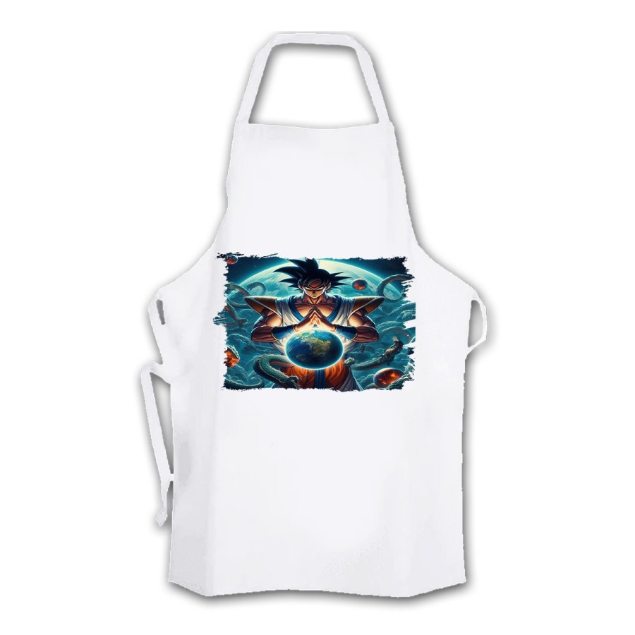 DELANTAL TALLA ADULTO dios goku dragon shenron z bola dioses god super cocina personalizado