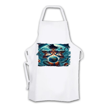 DELANTAL TALLA ADULTO dios goku dragon shenron z bola dioses god super cocina personalizado