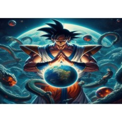 TAZA MÁGICA dios goku dragon shenron z bola dioses god super personalizada