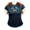 CAMISETA NEGRA MUJER dios goku dragon shenron z bola dioses god super oferta personalizada