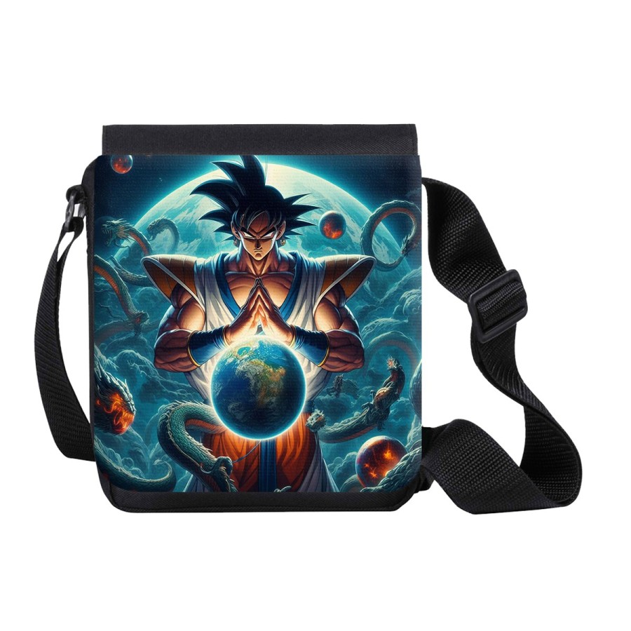 BANDOLERA PEQUEÑA dios goku dragon shenron z bola dioses god super bolso personalizada