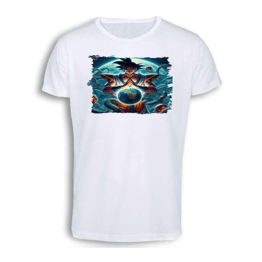 CAMISETA TACTO ALGODÓN dios goku dragon shenron z bola dioses god super cómoda personalizada