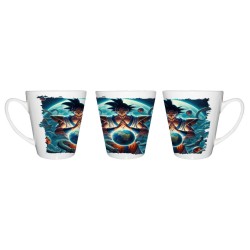 TAZA CÓNICA dios goku...