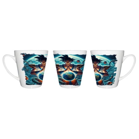 TAZA CÓNICA dios goku dragon shenron z bola dioses god super conica personalizada