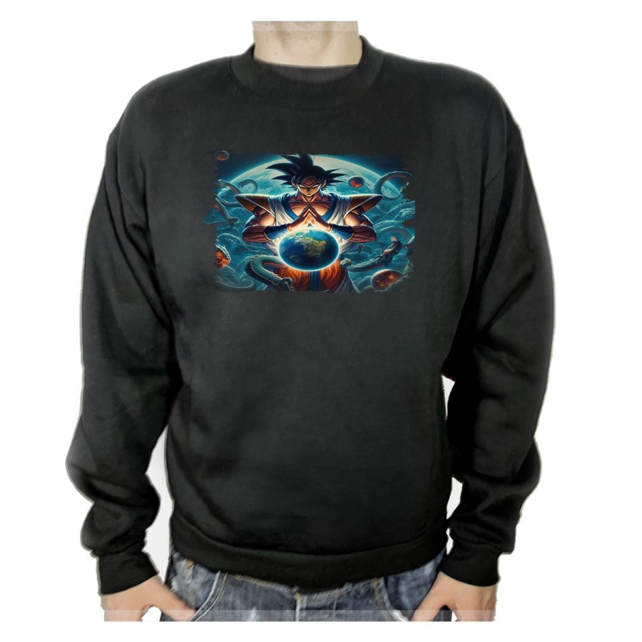 SUDADERA NEGRA dios goku dragon shenron z bola dioses god super adulto poliester algodón personalizada