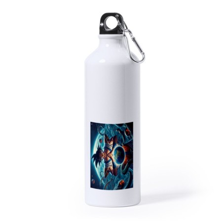 BIDON GRANDE 800 ML ACERO INOXIDABLE dios goku dragon shenron z bola dioses god super deporte deportivo mosqueton botella