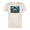 CAMISETA BLANCO NATURAL IMAGEN A COLOR dios goku dragon shenron z bola dioses god super moda verano tshirt