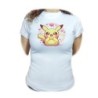 CAMISETA MUJER cute mono lindo conejo amarillo pocket pika moda personalizada