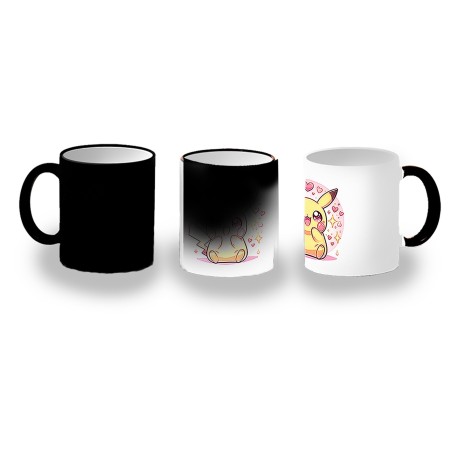 TAZA MÁGICA cute mono lindo conejo amarillo pocket pika personalizada