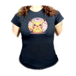 CAMISETA NEGRA MUJER cute...