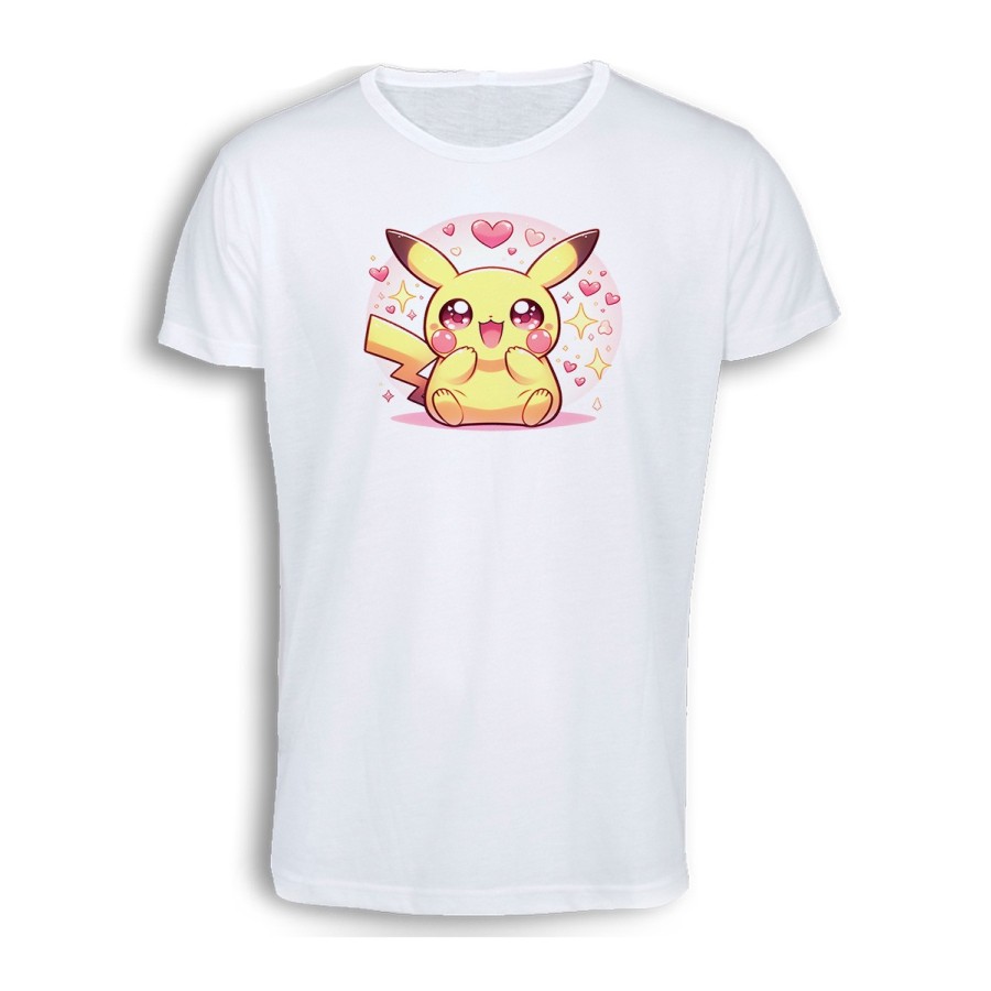 CAMISETA TACTO ALGODÓN cute mono lindo conejo amarillo pocket pika cómoda personalizada