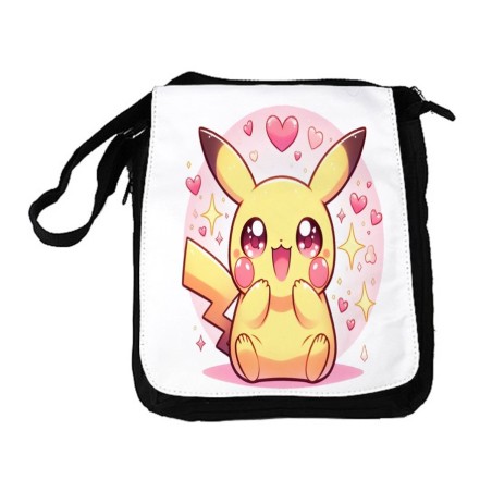BANDOLERA REPORTERO MEDIANA BOLSO cute mono lindo conejo amarillo pocket pika bolsa mochila hombro