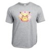 CAMISETA GRIS MEZCLA cute mono lindo conejo amarillo pocket pika moda verano personalizada