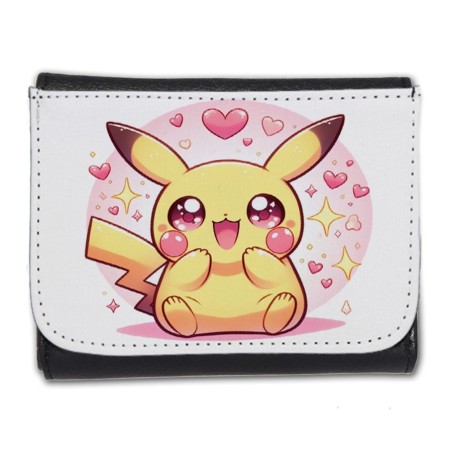 BILLETERA BILLETERO cute mono lindo conejo amarillo pocket pika hombre caballero negro monedero