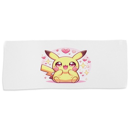 TOALLA GIMNASIO GYM ABSORBENTE cute mono lindo conejo amarillo pocket pika suave con bolsita