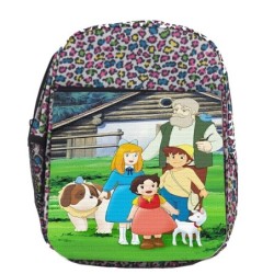 MOCHILA LUNARES ESTAMPADO SERIE ANTIGUA DE HEIDI ANIME escolar personalizado picnic excursión deporte