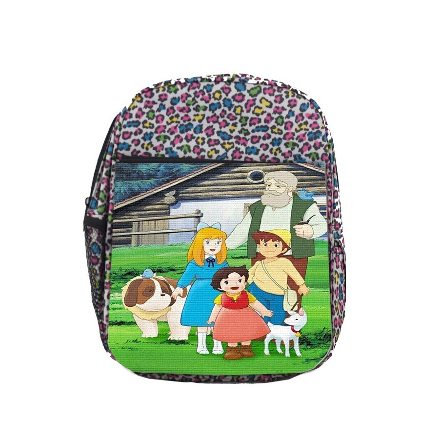 MOCHILA LUNARES ESTAMPADO SERIE ANTIGUA DE HEIDI ANIME escolar personalizado picnic excursión deporte