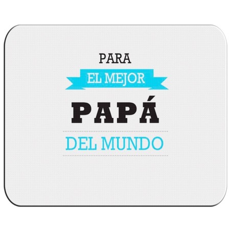 ALFOMBRILLA el mejor papa del mundo frase padre familia pc raton personalizada