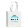 PACK BOLSAS el mejor papa del mundo frase padre familia cocina compra personalizadas