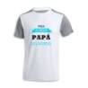 CAMISETA DISEÑO BICOLOR el mejor papa del mundo frase padre familia personalizada