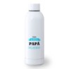 BIDON 500 ML ACERO INOXIDABLE el mejor papa del mundo frase padre familia deporte deportivo botella senderismo