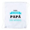 MOCHILA DE CUERDAS (SELECCIONE CANTIDAD) el mejor papa del mundo frase padre familia playa piscina excursion