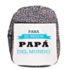 MOCHILA LUNARES ESTAMPADO el mejor papa del mundo frase padre familia escolar personalizado picnic excursión deporte