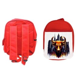 MOCHILA ROJA toro wall...