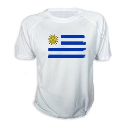 CAMISETA bandera uruguai logo latinoamerica pais hispanoamerica personalizada