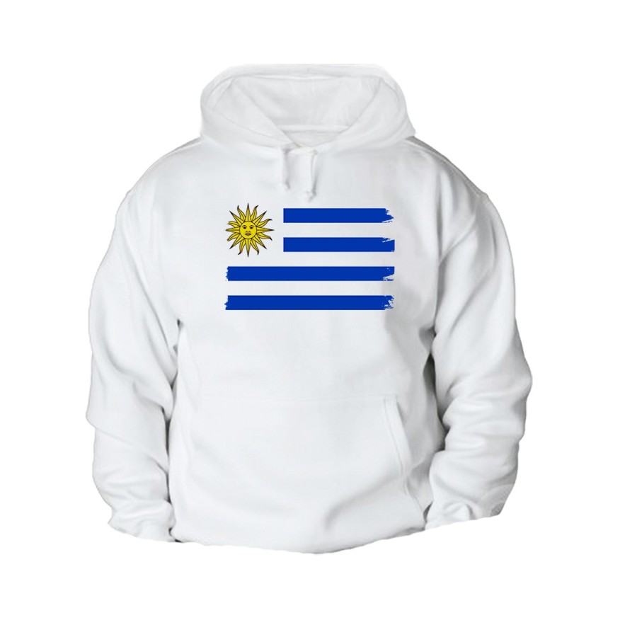 SUDADERA CON CAPUCHA bandera uruguai logo latinoamerica pais hispanoamerica CON BOLSILLOS