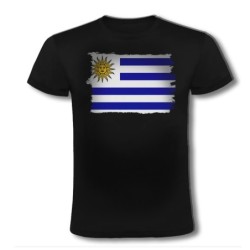 CAMISETA NEGRA bandera...