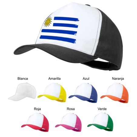 GORRA COLORES bandera uruguai logo latinoamerica pais hispanoamerica color personalizada