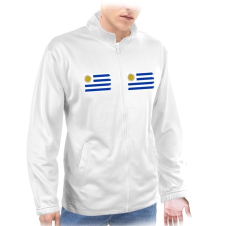 CHAQUETA TECNICA 2 IMPRESIONES bandera uruguai logo latinoamerica pais hispanoamerica  personalizada