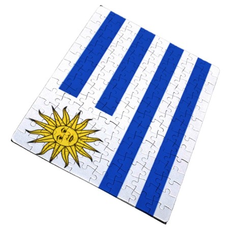 PUZZLE DE TAMAÑO Y PIEZAS A ELEGIR bandera uruguai logo latinoamerica pais hispanoamerica rompecabezas educativo puzle