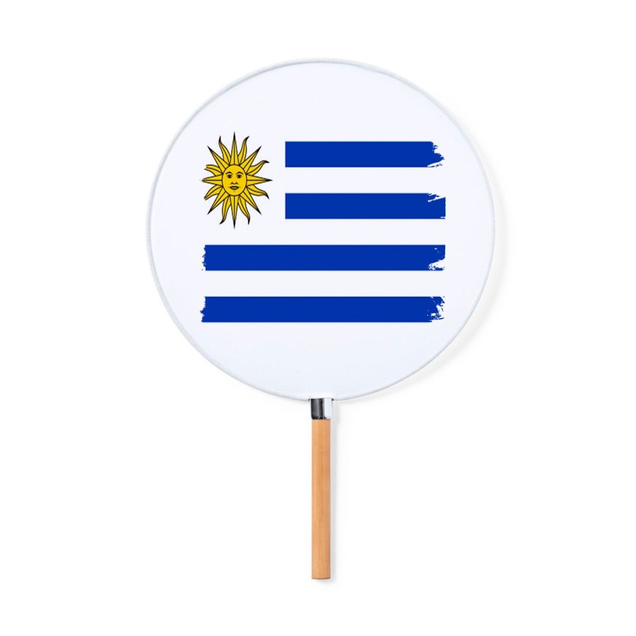 ABANICO ESTILO PAI PAI bandera uruguai logo latinoamerica pais hispanoamerica moda primavera verano elegante