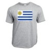 CAMISETA GRIS MEZCLA bandera uruguai logo latinoamerica pais hispanoamerica moda verano personalizada