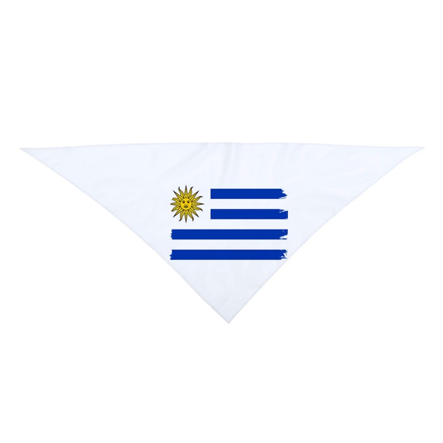 PAÑOLETA TRIANGULAR SUAVE bandera uruguai logo latinoamerica pais hispanoamerica moda cuello fiestas