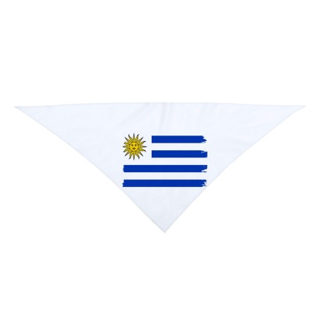 PAÑOLETA GRANDE TRIANGULAR SUAVE bandera uruguai logo latinoamerica pais hispanoamerica moda cuello fiestas