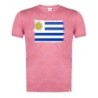 CAMISETA ROJA MEZCLA bandera uruguai logo latinoamerica pais hispanoamerica moda verano tshirt