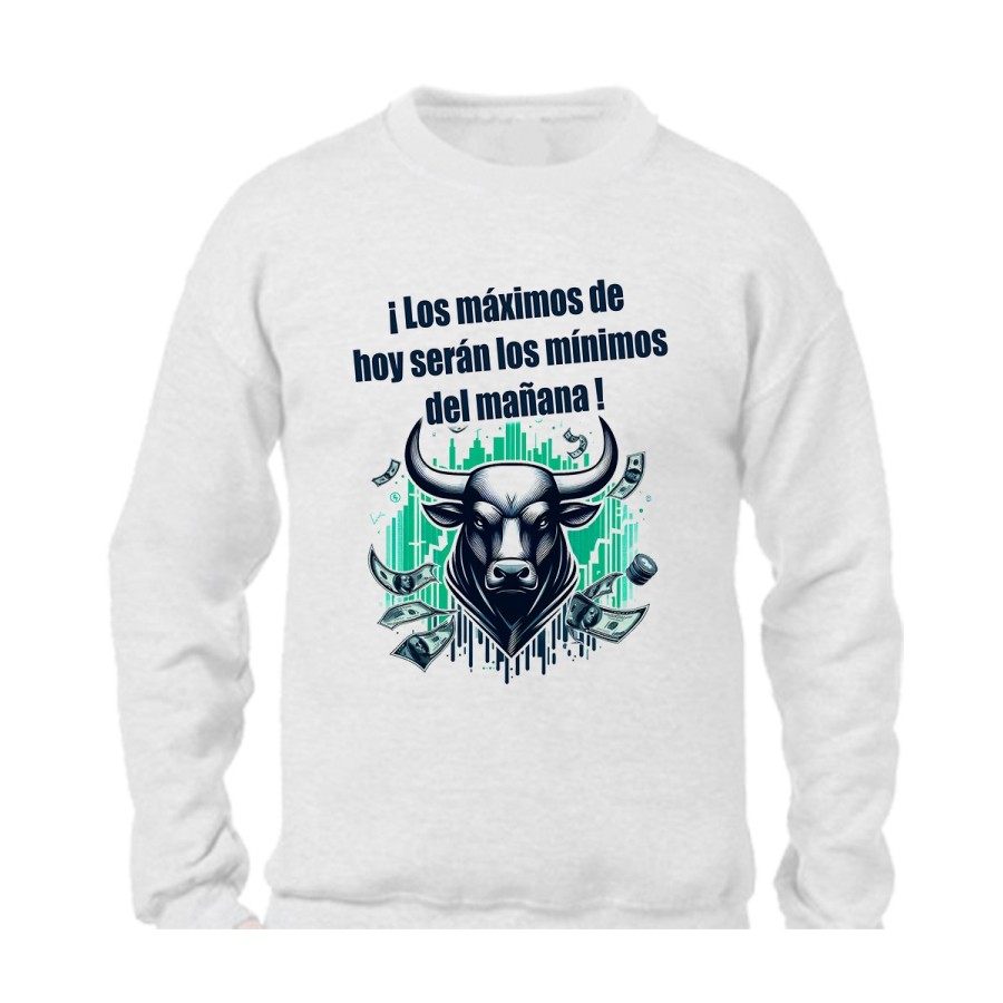 SUDADERA inversores bolsa toro wall street Maximus personalizada