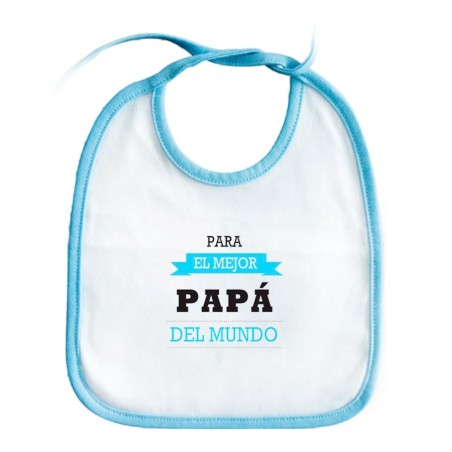 BABERO COLORES el mejor papa del mundo frase padre familia personalizado bebe