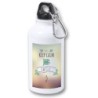 BIDON 400ML METALICO calmate y sonrie keep calm and smile frase graciosa para viaje y deporte