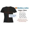 CAMISETA NEGRA MUJER calmate y sonrie keep calm and smile frase graciosa oferta personalizada