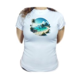 CAMISETA MUJER playa...