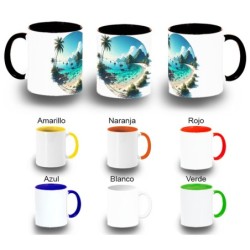 TAZA COLORES playa...