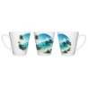 TAZA CÓNICA playa paradisiaca mar oceano agua arena palmeras conica personalizada