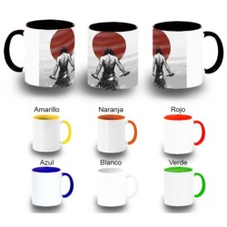 TAZA COLORES ronin samurai...